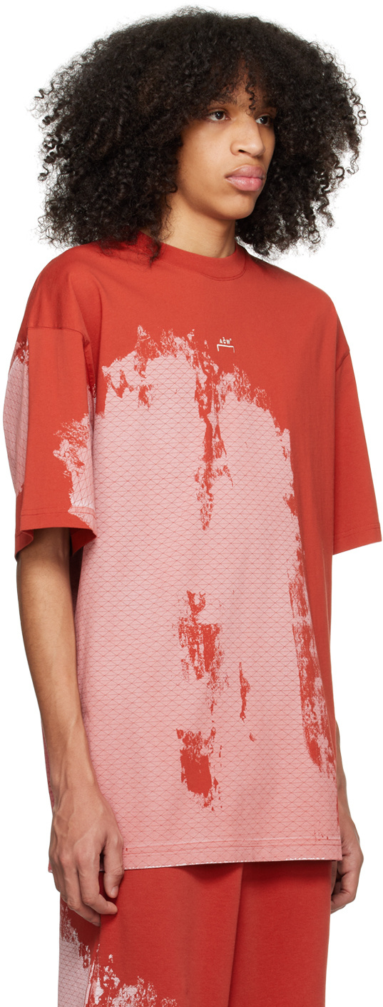 A-cold-wall* Brush Stroke-print T-shirt In Red