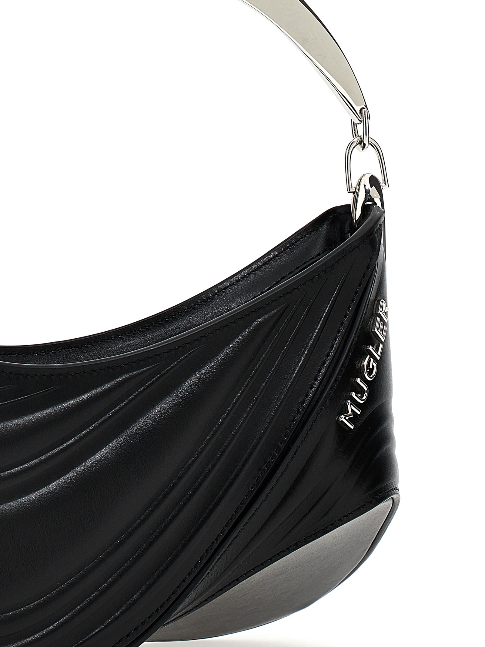 MUGLER SMALL SPIRAL CURVE 01 TOP-HANDLE BAG