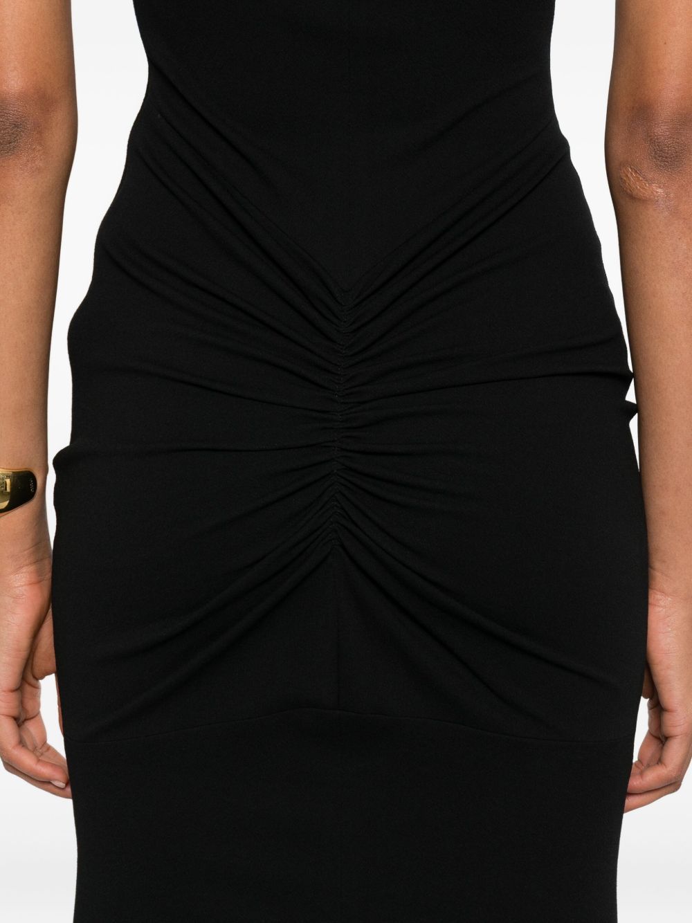 Jacquemus Womens Black La Robe Alba Cap-sleeves Stretch-woven Maxi Dress In Black