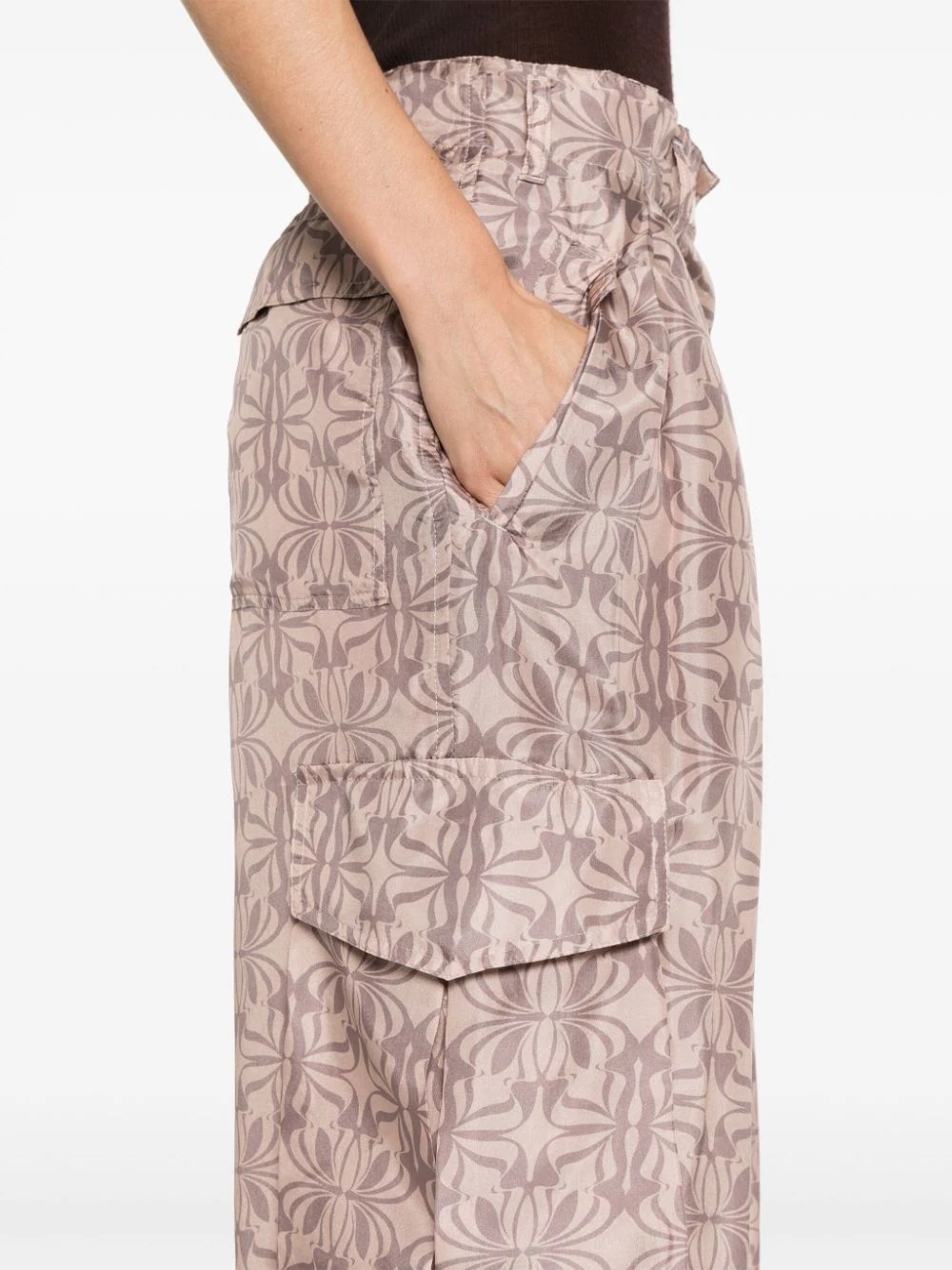 Dries Van Noten Belt-loop Casual Pants In Nude