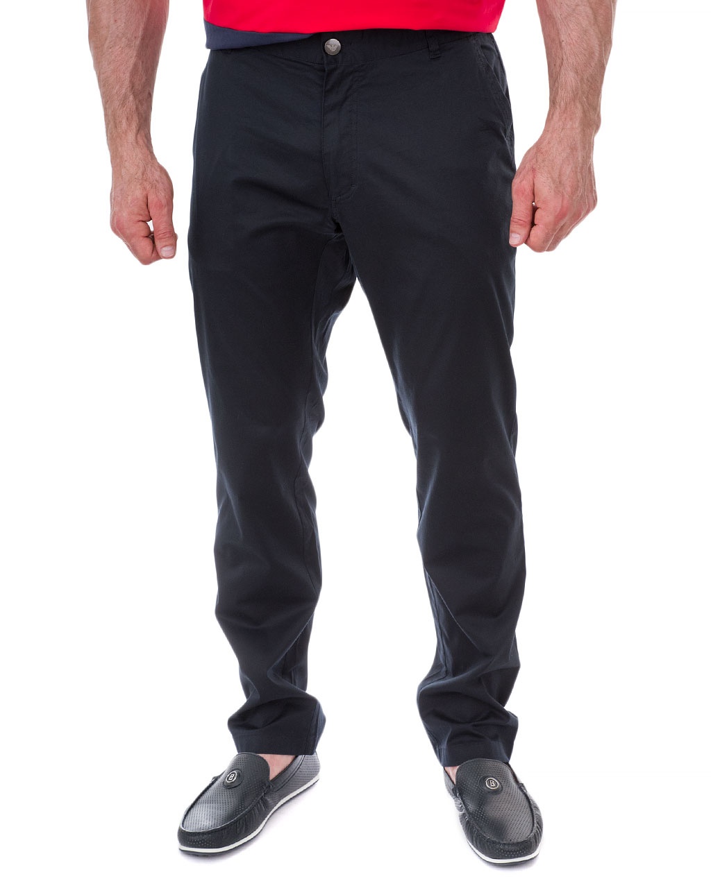 Ea7 Straight Casual Pants In Black