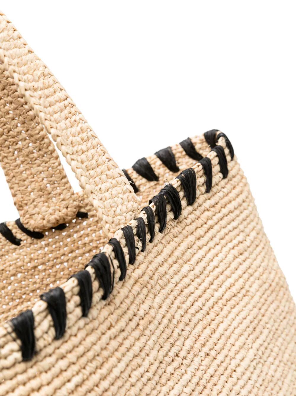 Shop Lanvin Logo-embroidered Raffia Tote Bag In Nude