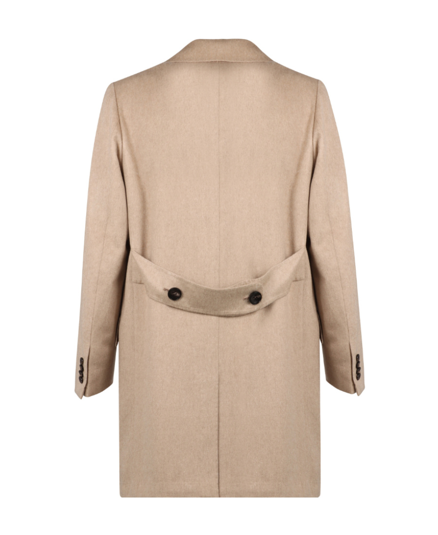 Kiton Single-breasted Coat In Neutral