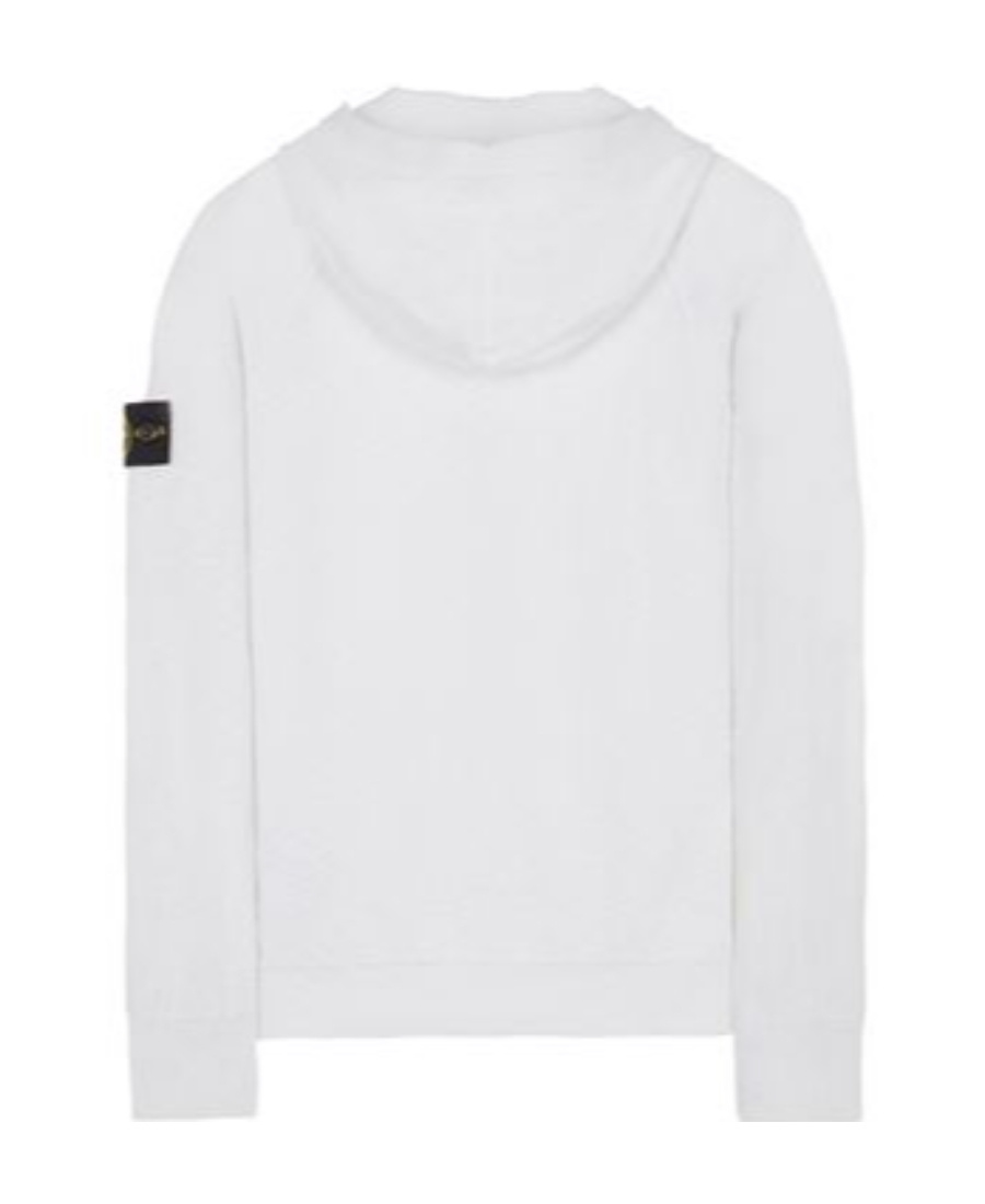 Stone Island Logo And Hat Casual Jacket In White