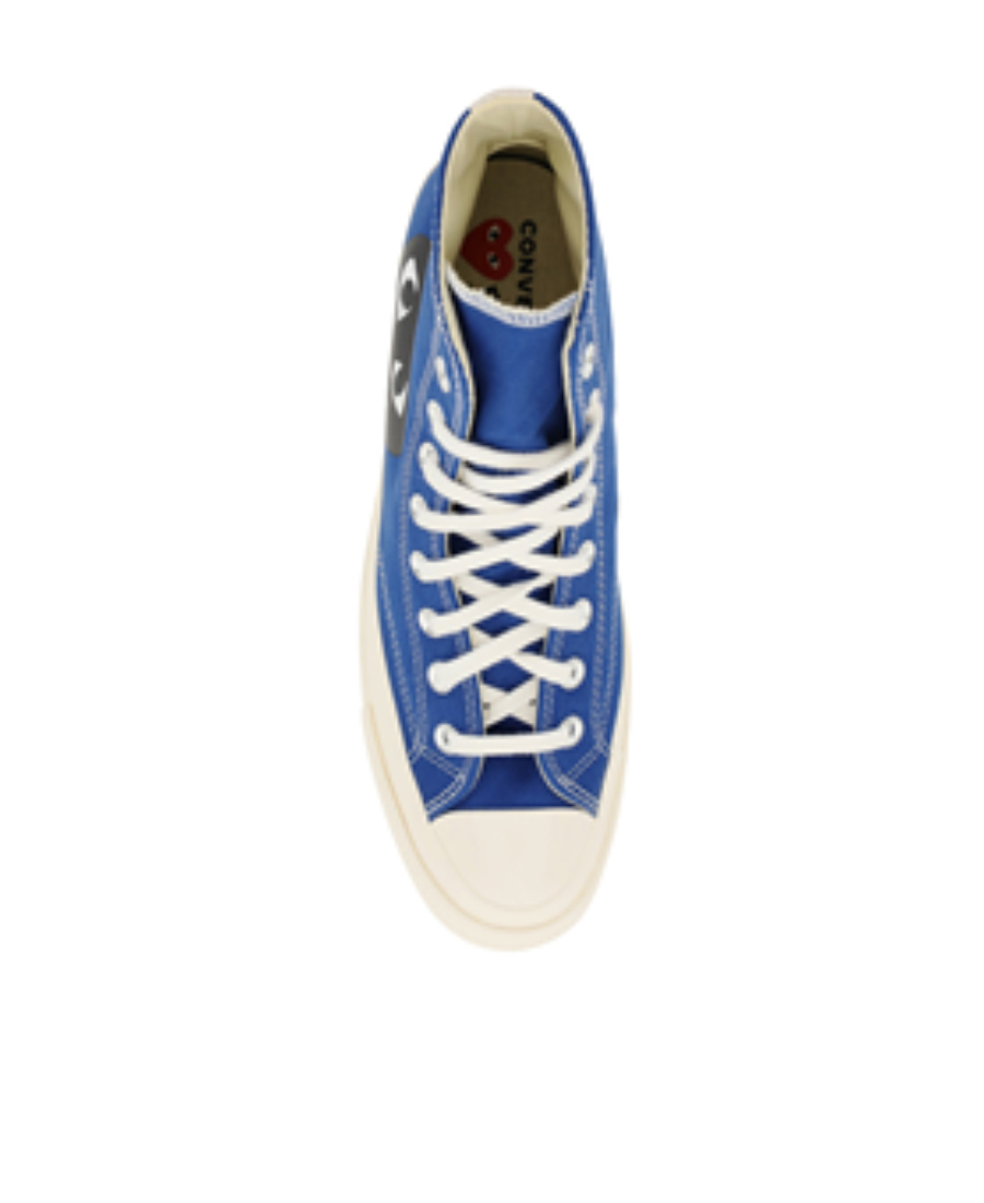 Shop Comme Des Garçons Play X Converse X Converse All Star High-top Sneakers In Blue