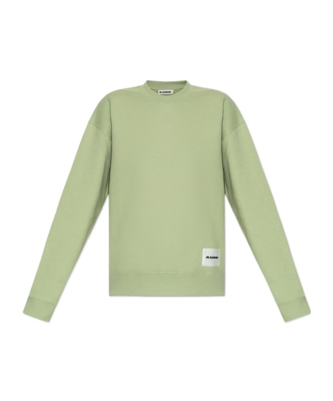 Jil Sander Cotton Sweatshirt In Green
