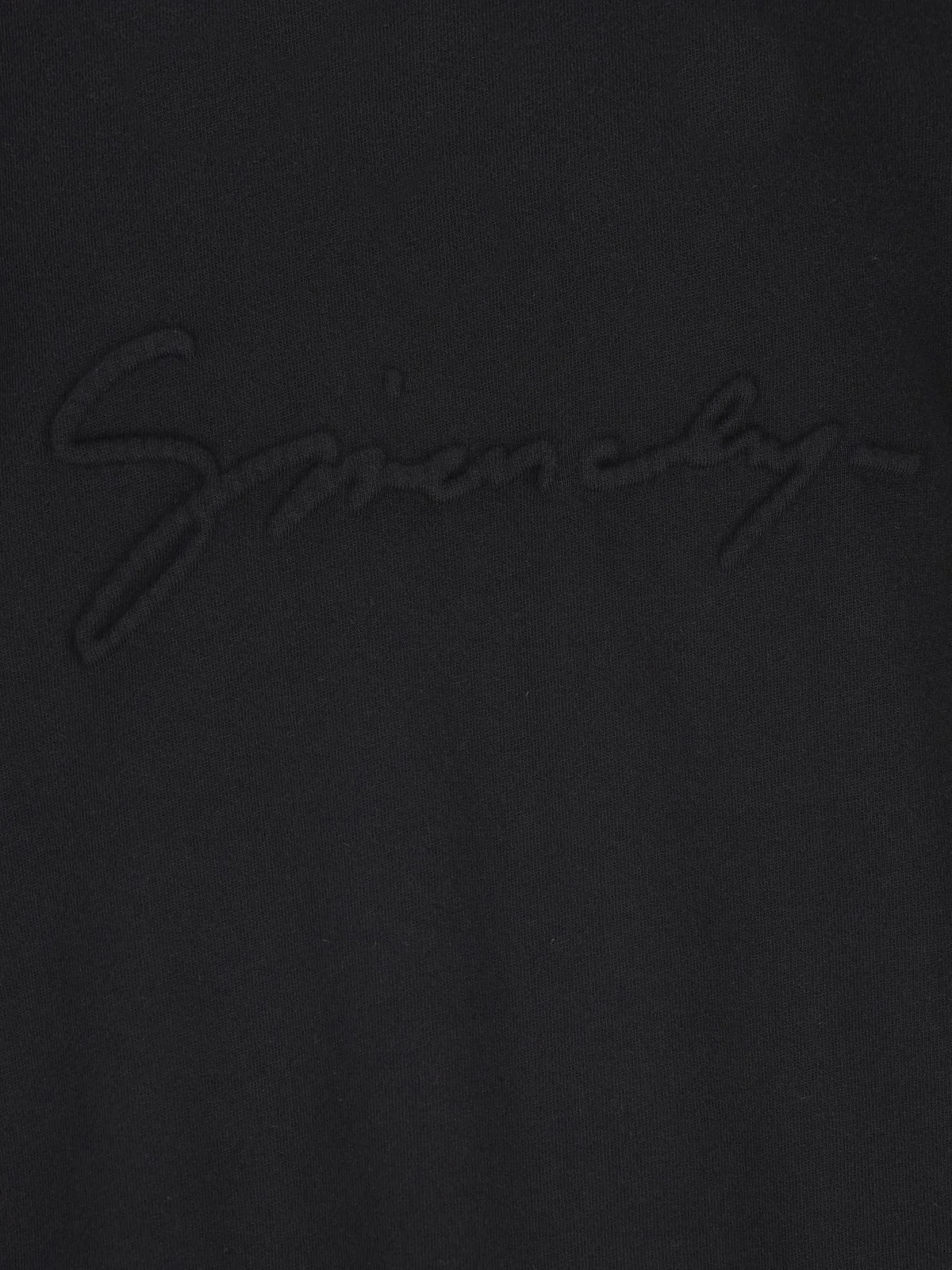 Givenchy Boxy Fit Embossed Logo Fleece Sweatshirt In Black