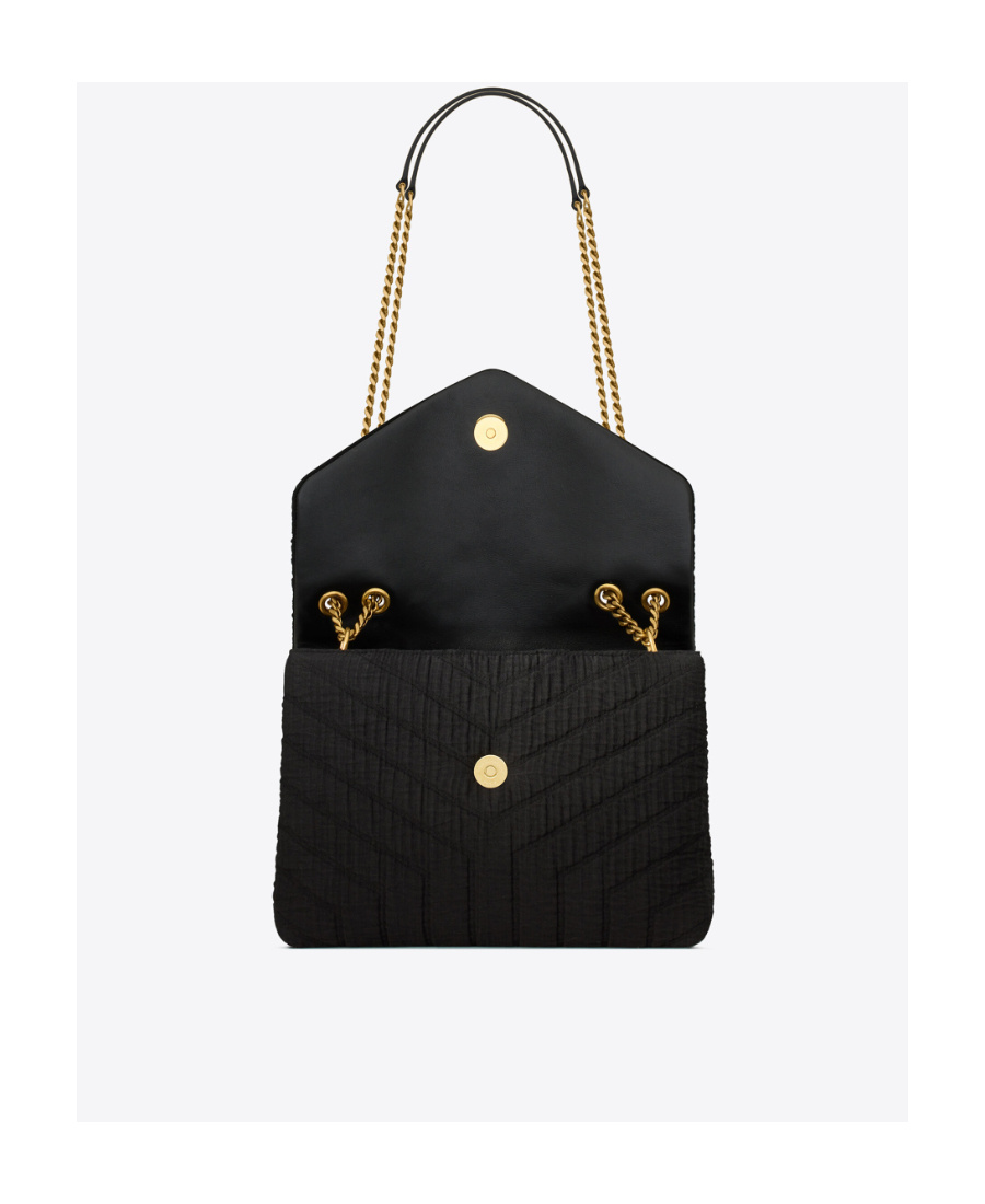 Saint Laurent Small Loulou Shoulder Bag In Black