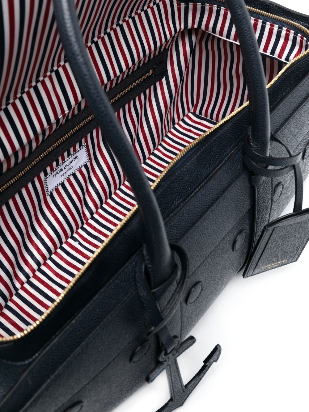 Thom Browne Cruise Liner Tote Bag In Black