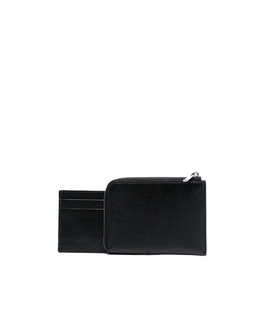 Palm Angels Logo-print Zip-fastening Wallet In Black