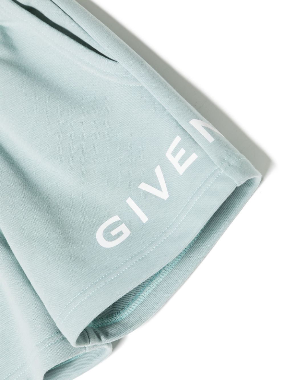 Givenchy Logo-print Cotton Shorts In Green