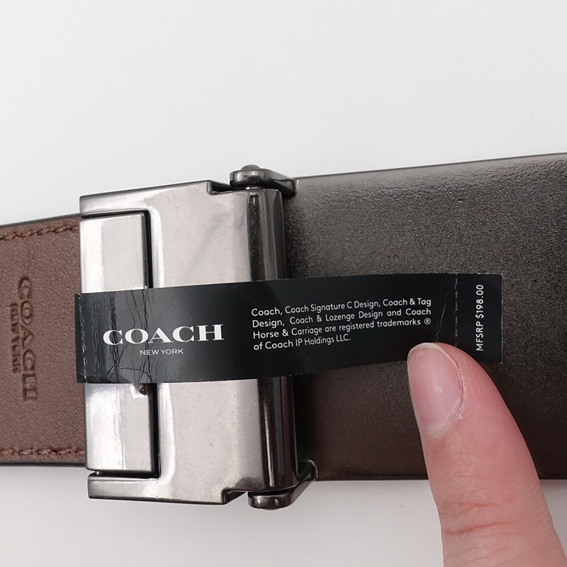 Shop Coach Logo Details Belt In Green