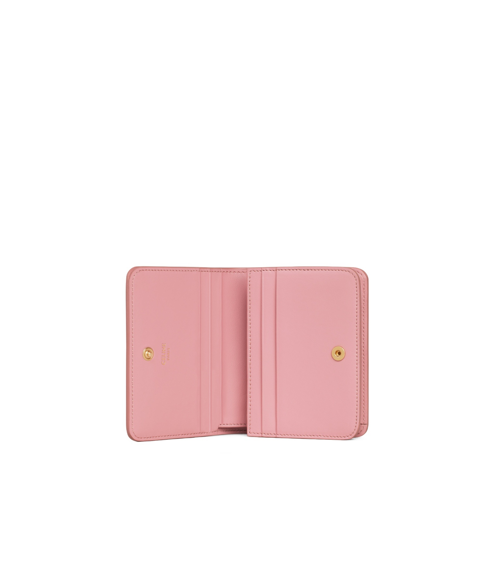 Celine Button The Wallet With The Logo In Pink