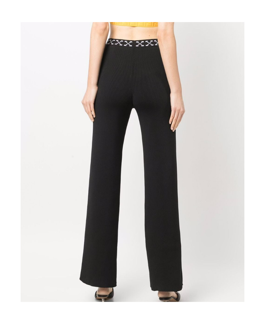 Off-white Bold Pant Black White In Black