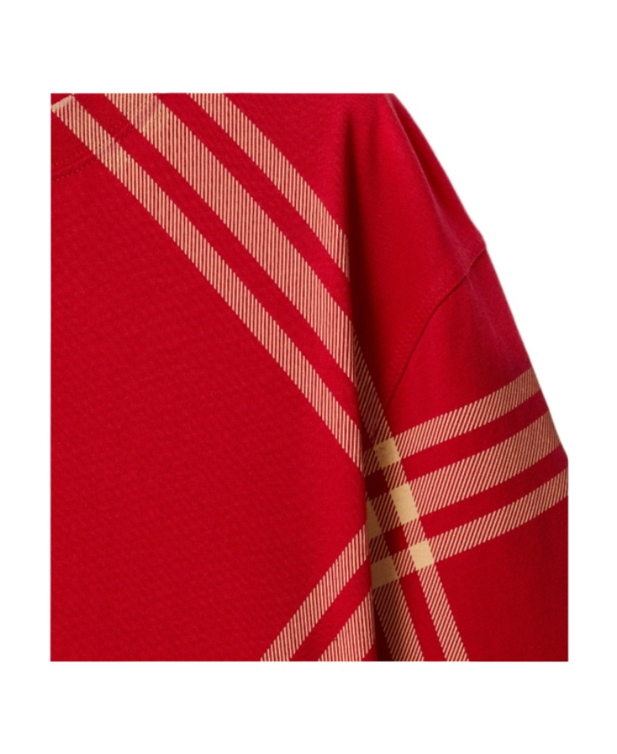 Burberry Check-pattern Cotton T-shirt