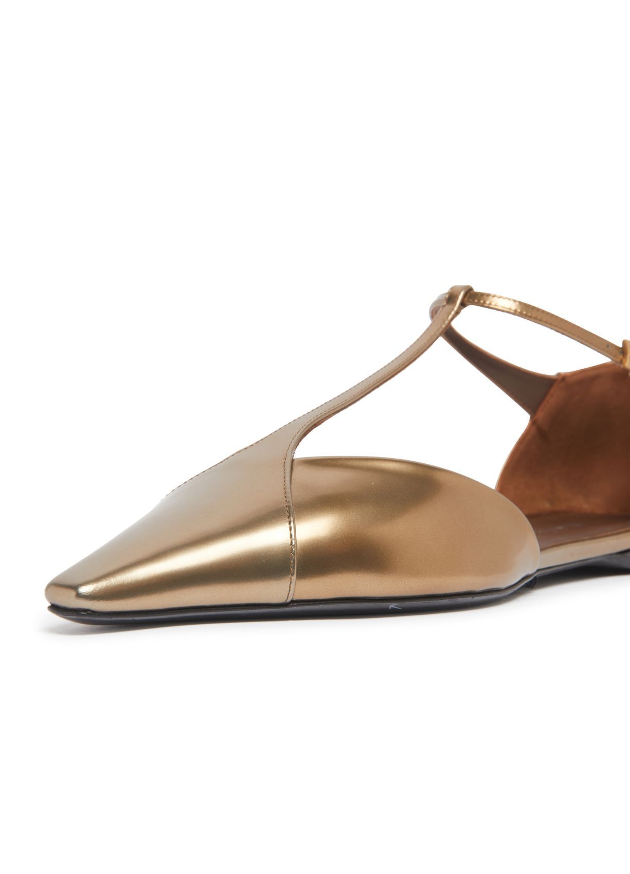 Max Mara Msilkway Flats In Bronze