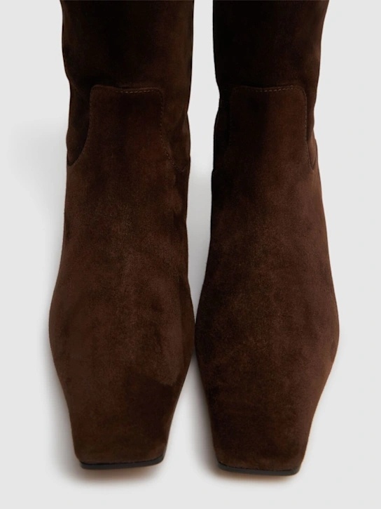 Shop Khaite 25mm Marfa Suede Tall Boots