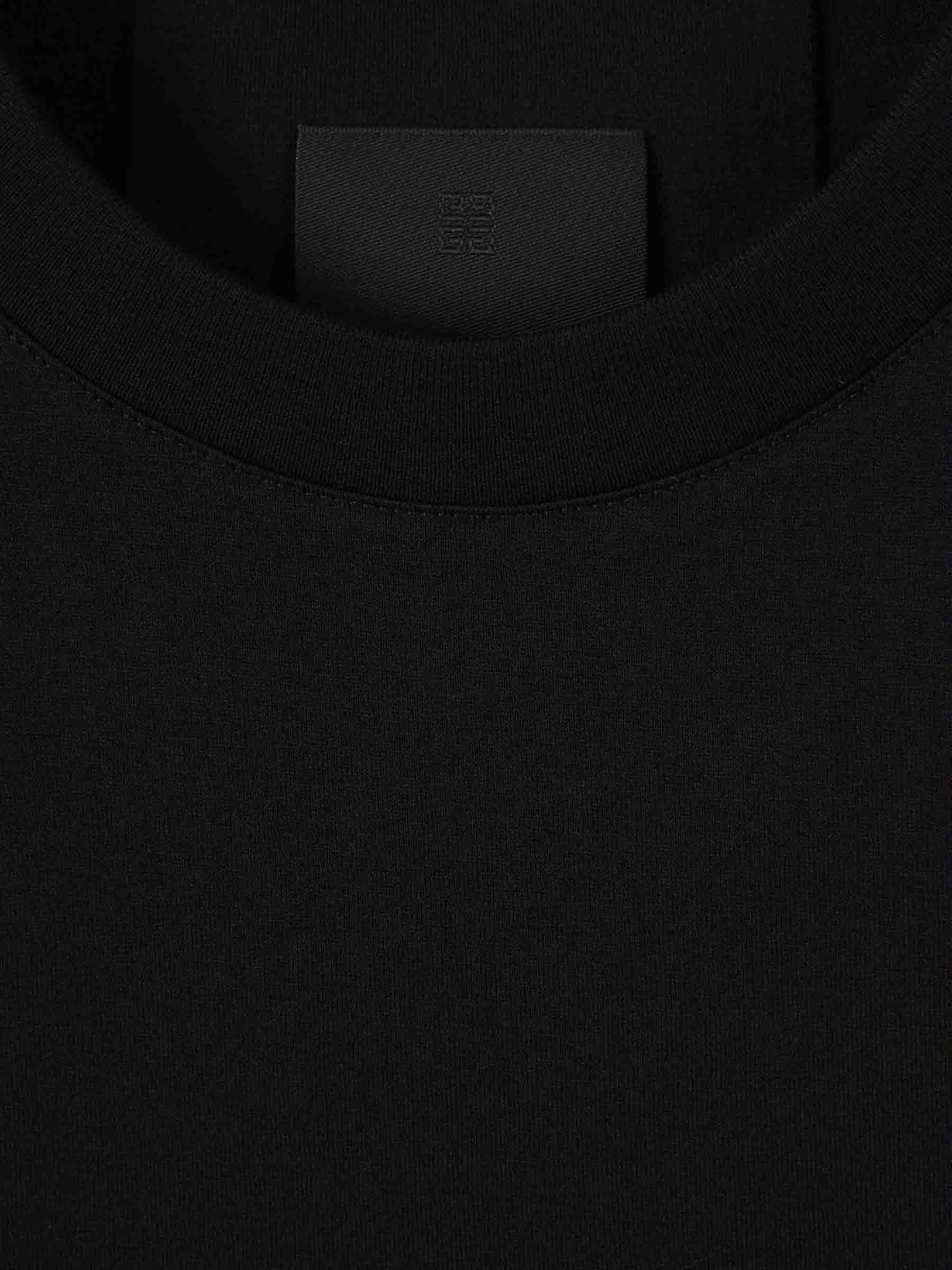 Givenchy Signature Logo Crewneck T-shirt In Black