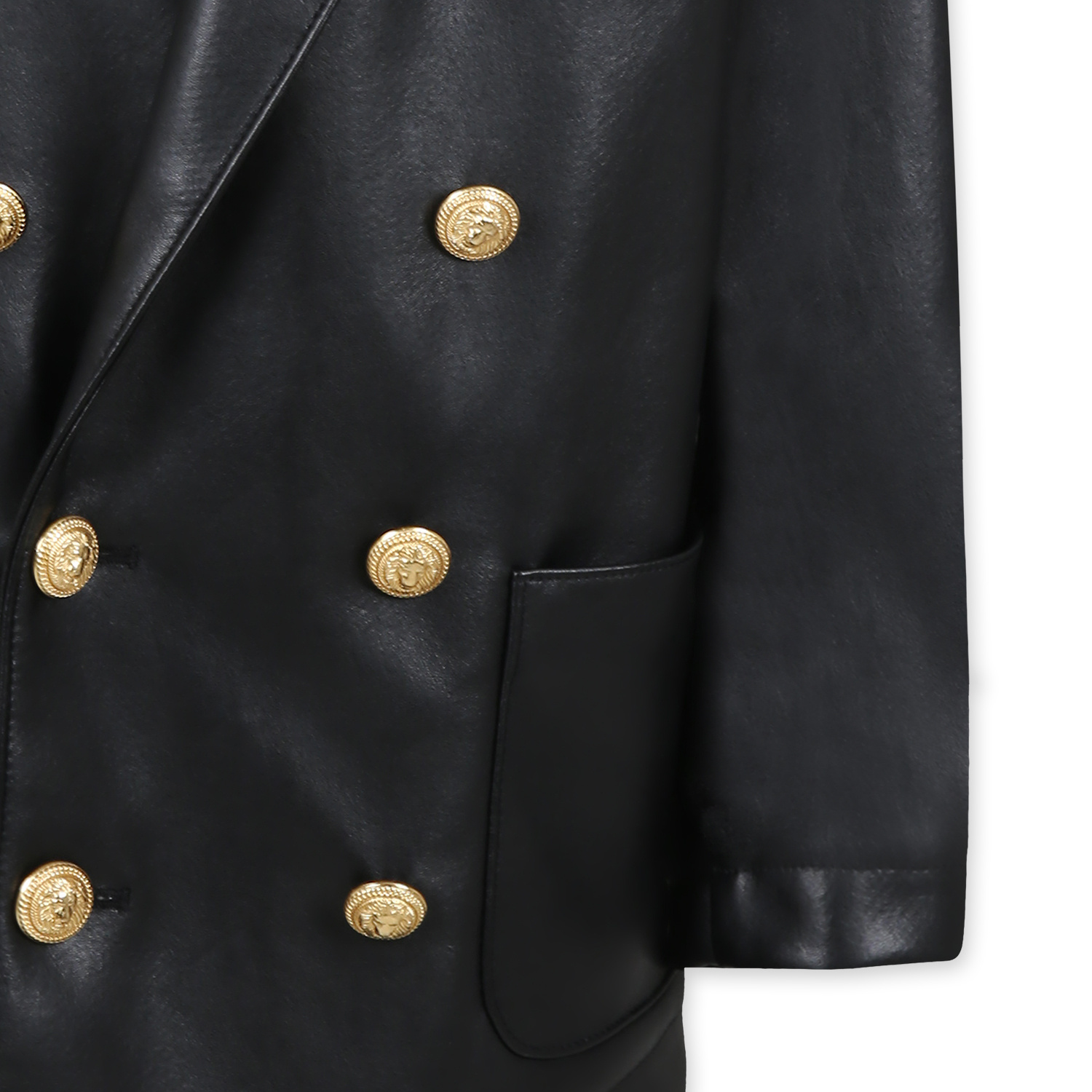 Balmain Double-breasted Jacket In Black