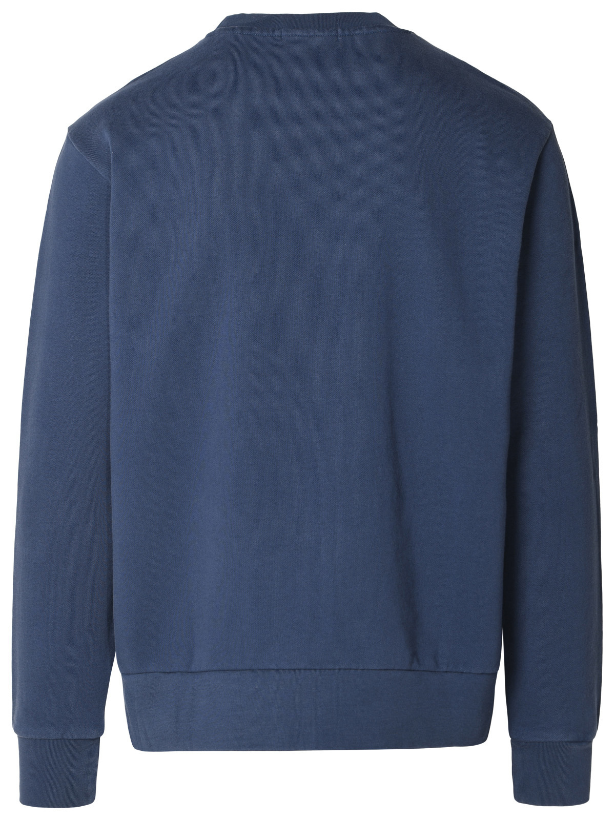 Polo Ralph Lauren Navy Blue Loopback Cotton Crewneck Sweatshirt In Blue