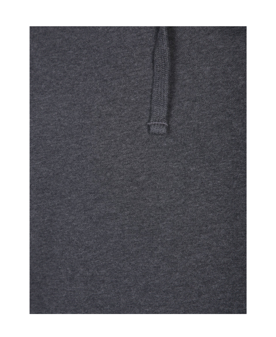 Stone Island Felpa In Cotone Con Stemma Della Bussola In Gray