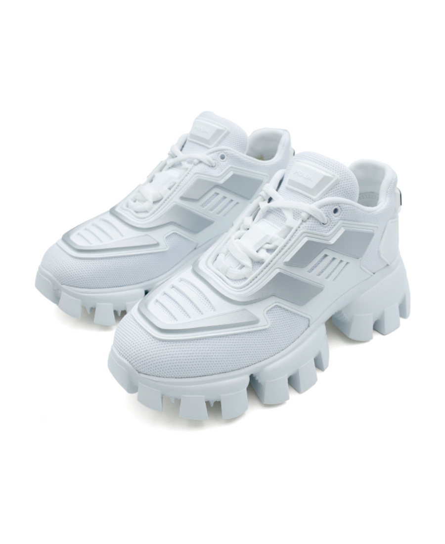 Prada Logo Casual Sports Shoes In White