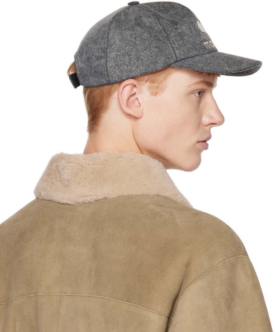 Isabel Marant Embroidered-logo Baseball Cap In Gray