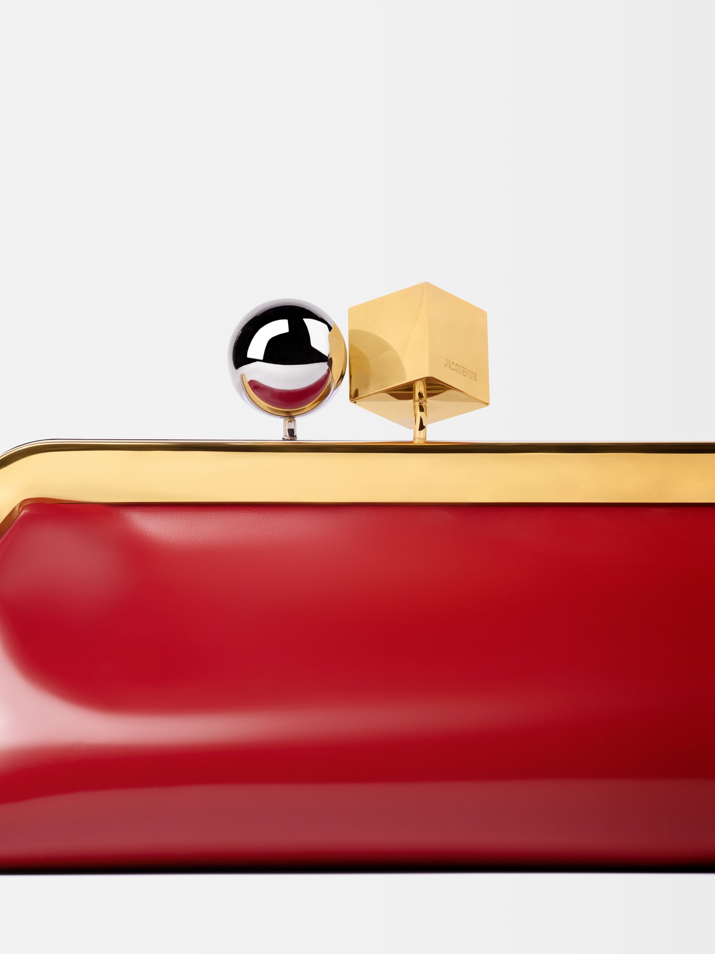Jacquemus Long Buckle Shoulder Bag In Red