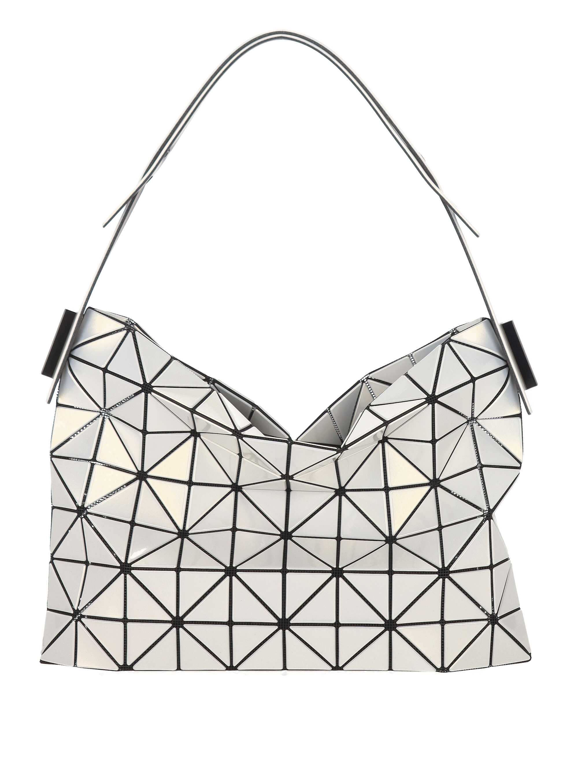 Bao Bao Issey Miyake Small Triangular Piece Detailed Handbag In White