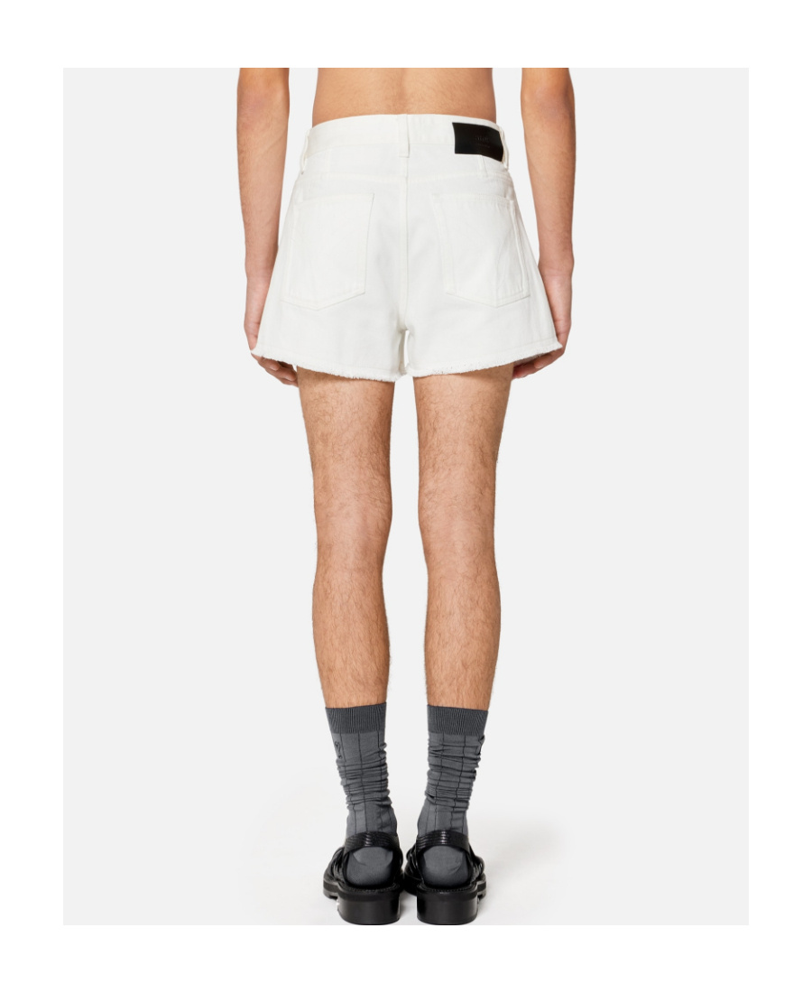 AMI ALEXANDRE MATTIUSSI STRAIGHT-LEG DENIM SHORTS