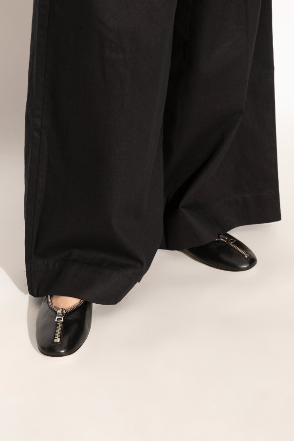 Giuseppe Zanotti Oraine Flat Ballerina Shoes In Black
