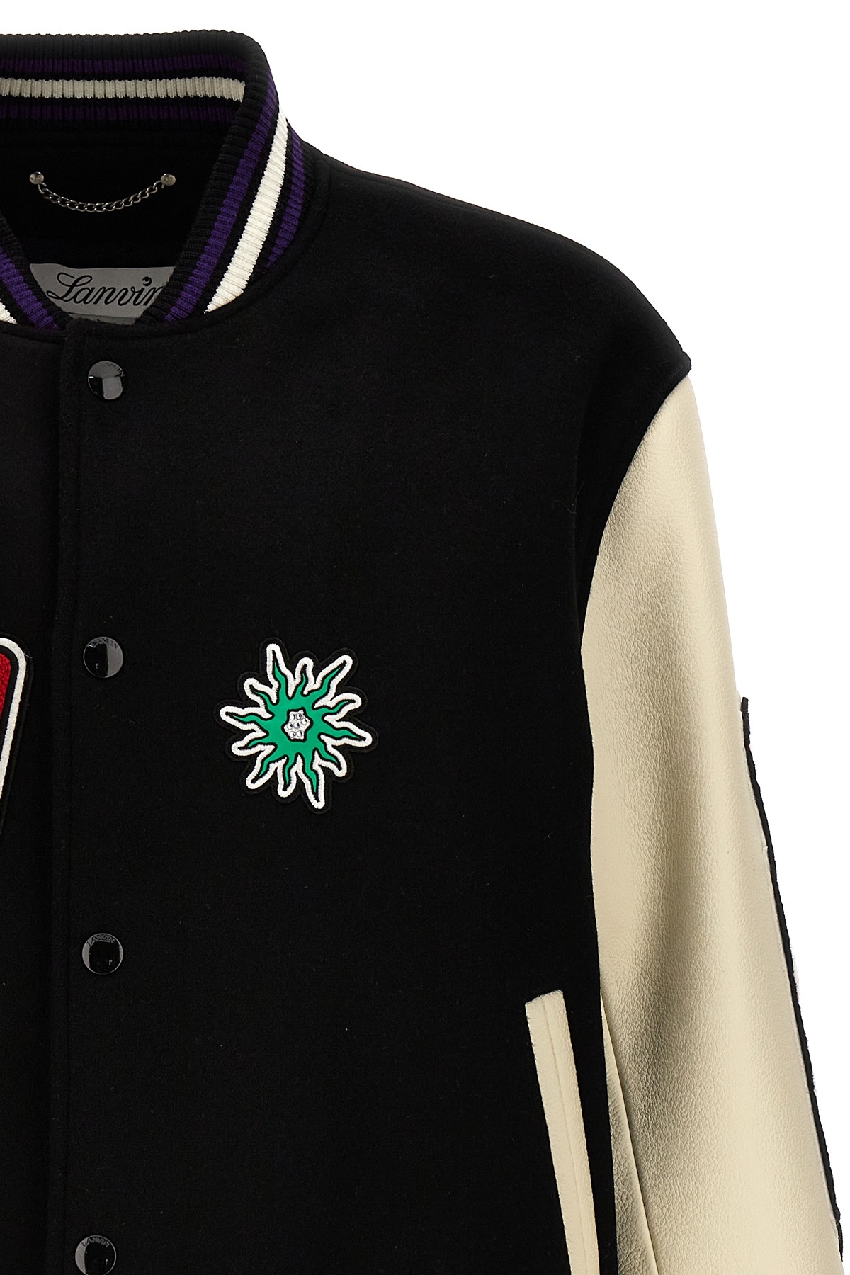Lanvin Varsity Jacket In Black