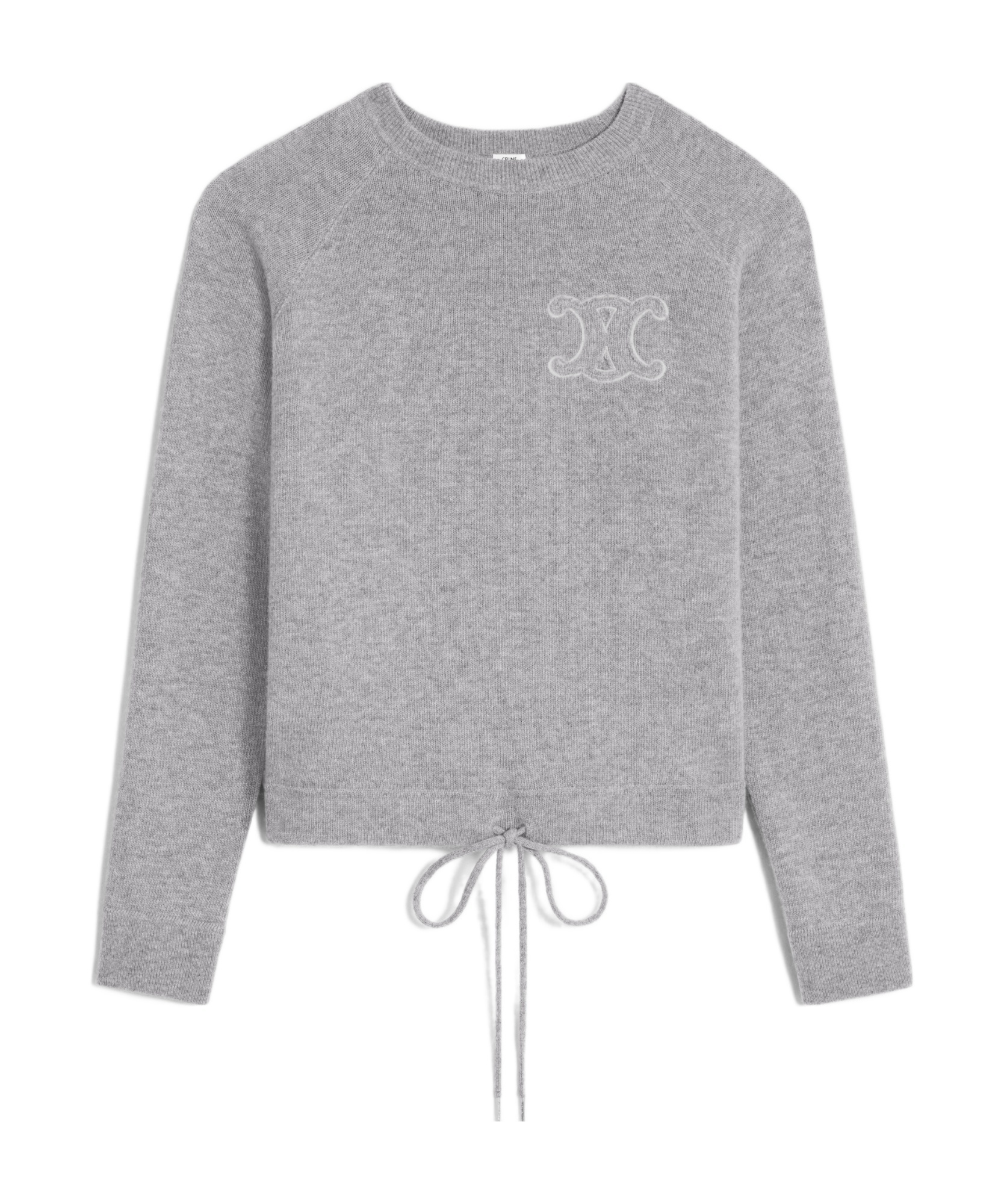CELINE TRIOMPHE CREW NECK SWEATER IN WOOL AND CASHMERE