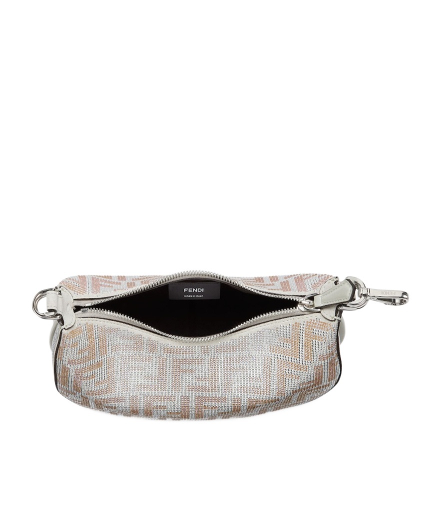 Fendi Mini Graphy Wandering Bag In Gray