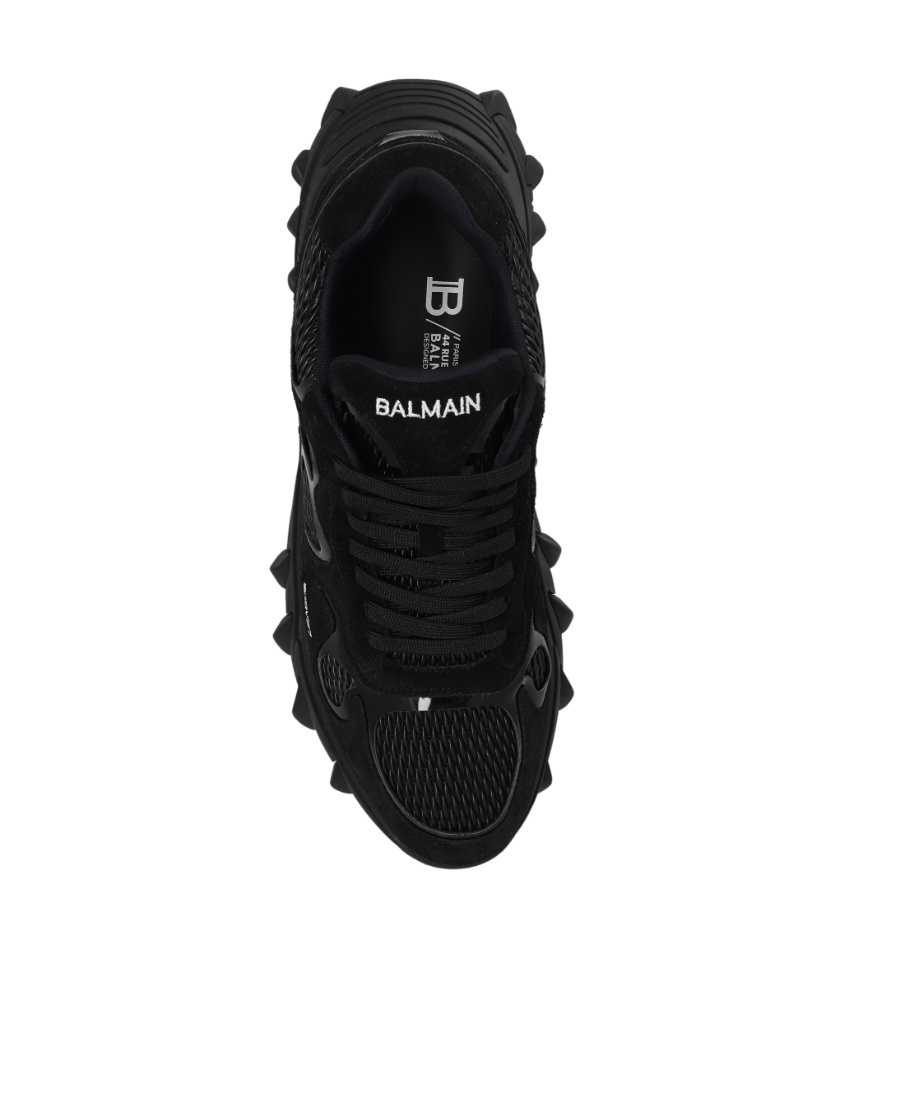 Shop Balmain B-east Low-top Sneakers In Black