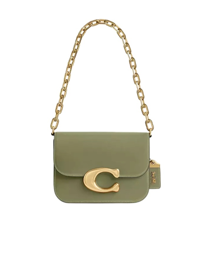 Coach Flip Shoulder Bag In Green