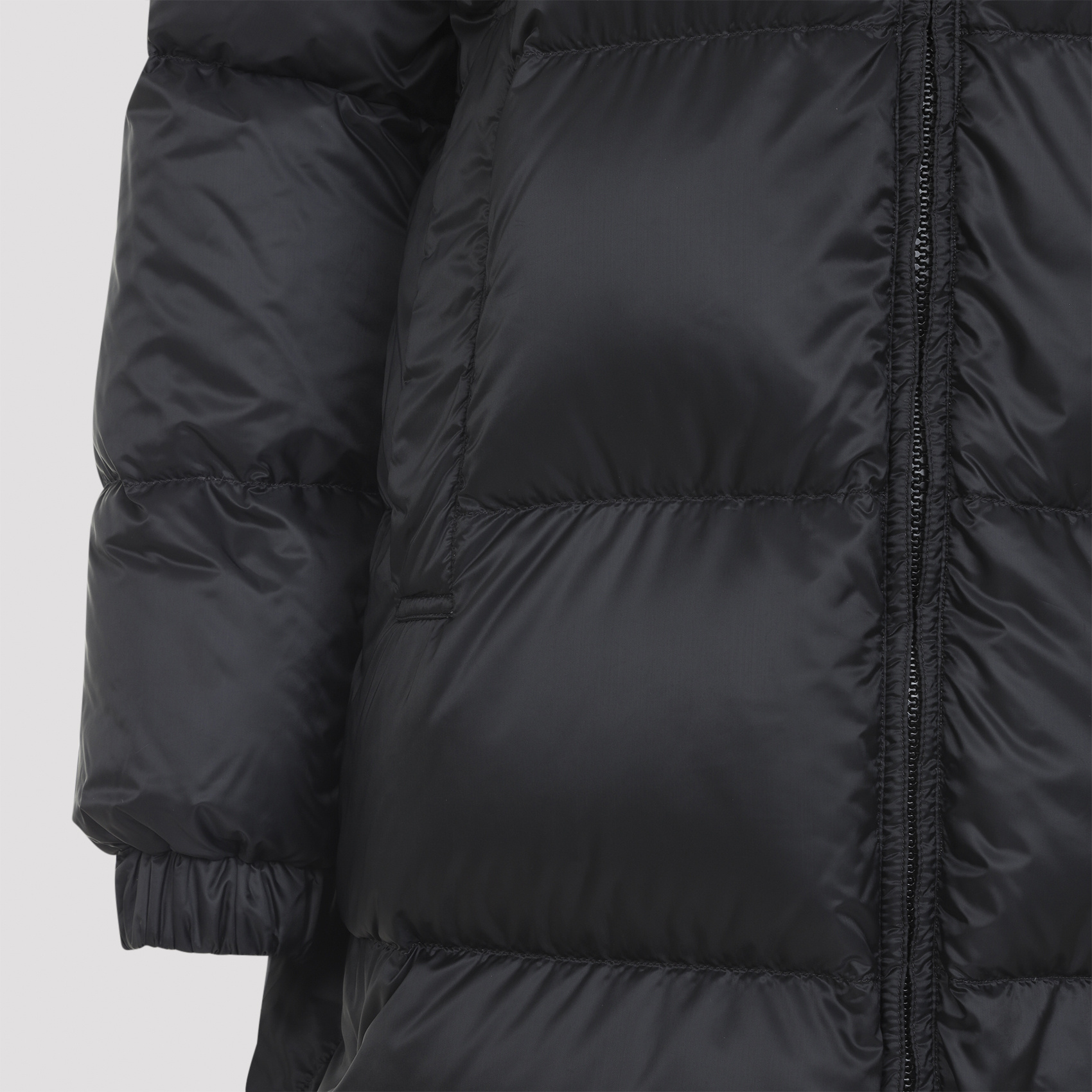 Max Mara The Cube Zip-up Hooded Jacket In Black