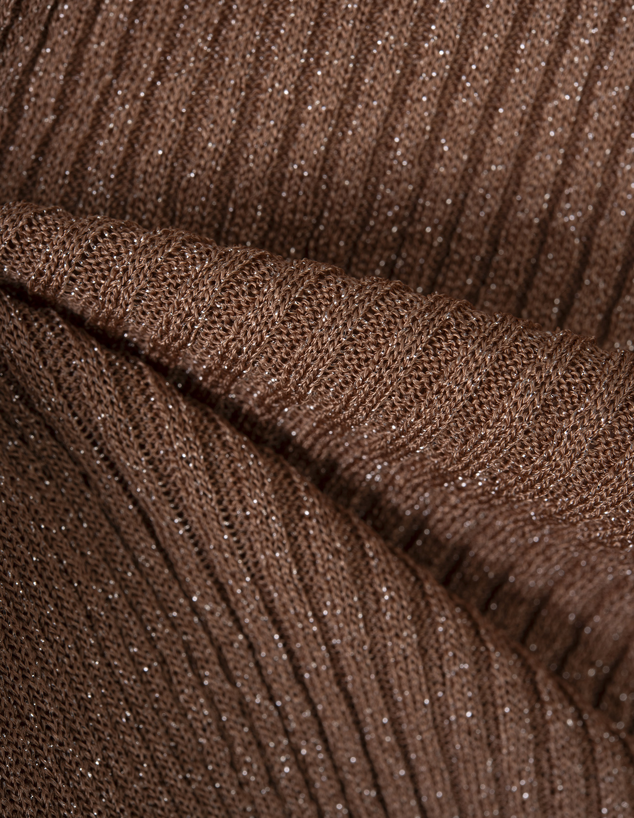 Chloé Ribbed-knit Mini Dress In Brown