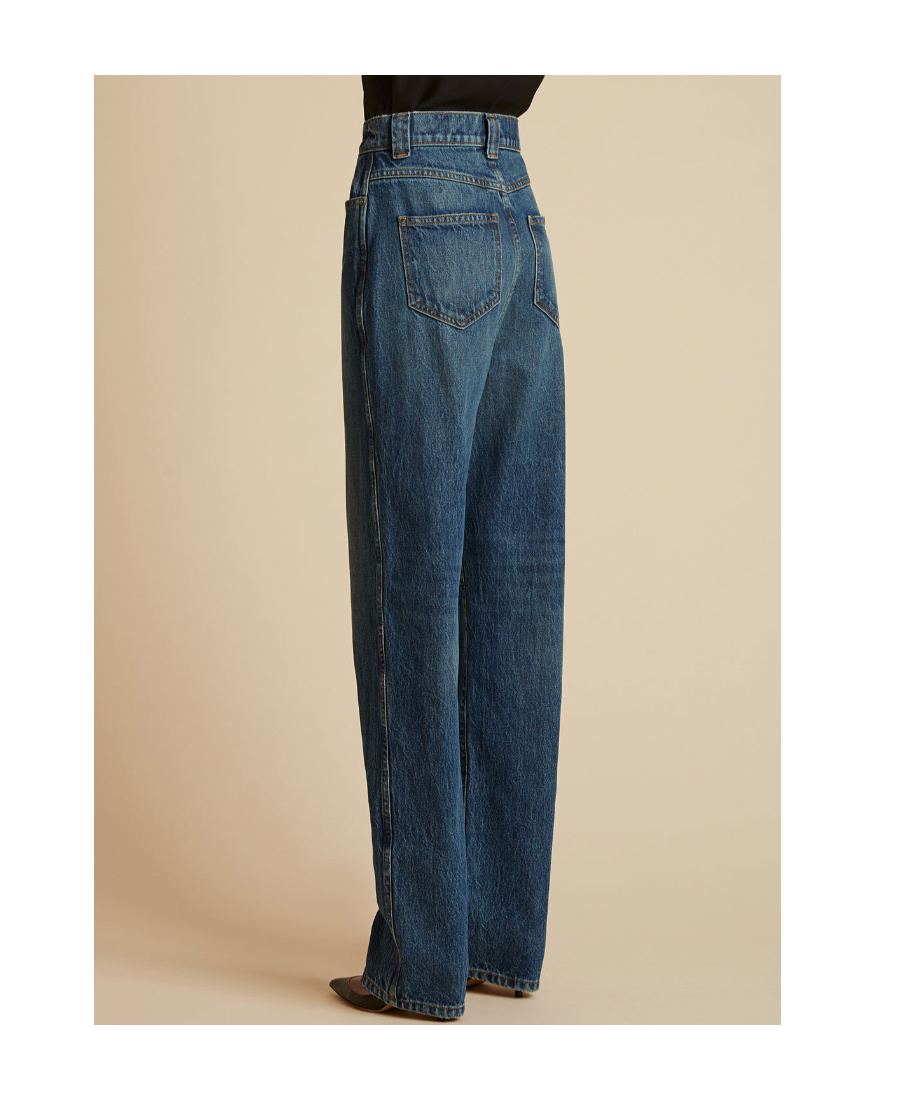 Khaite Albi High-waist Jeans In Blue