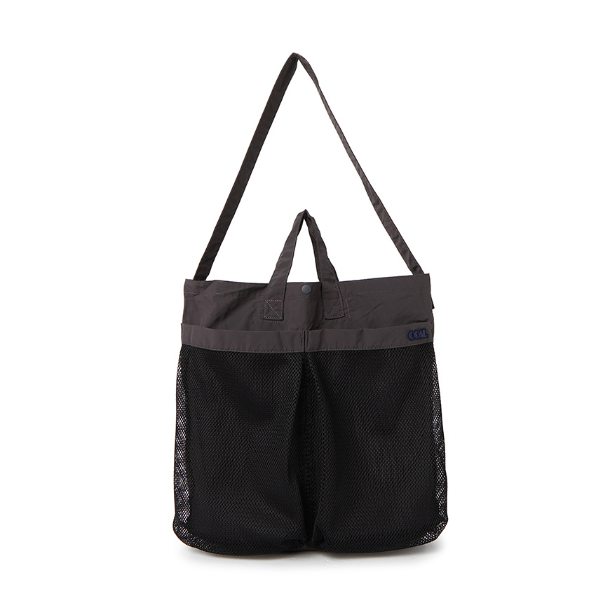Nanamica Logo Shoulder Bag In Gray