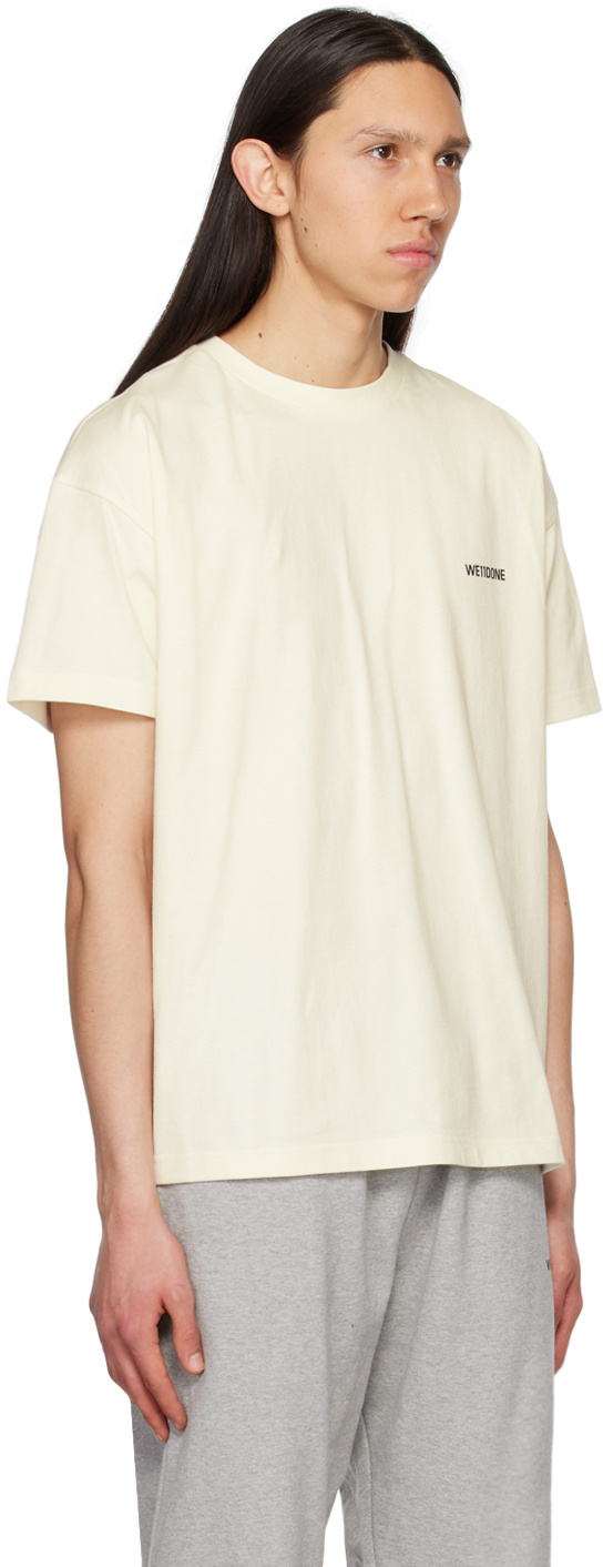 WE11 DONE LOGO-PRINT COTTON T-SHIRT