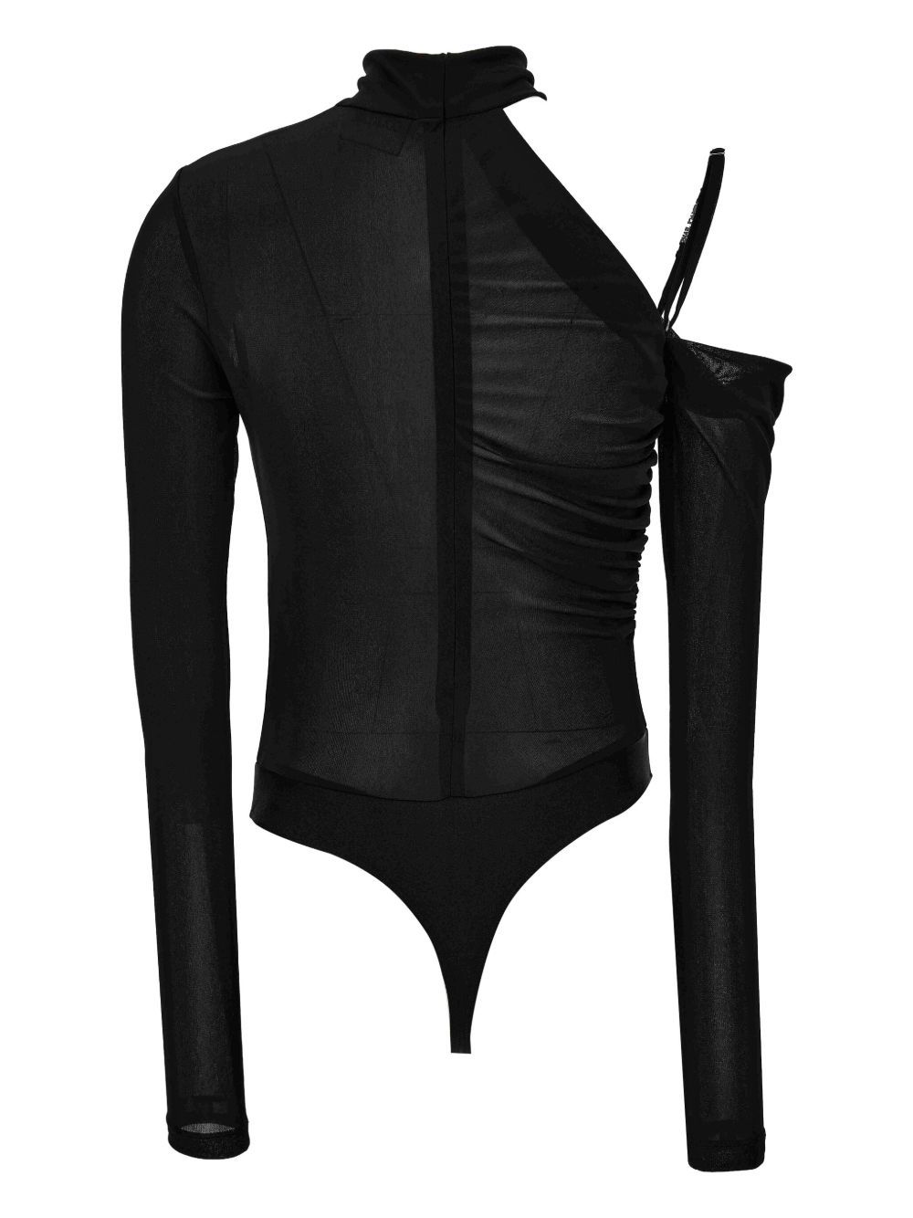Versace Jeans Turtleneck Bodysuit In Black