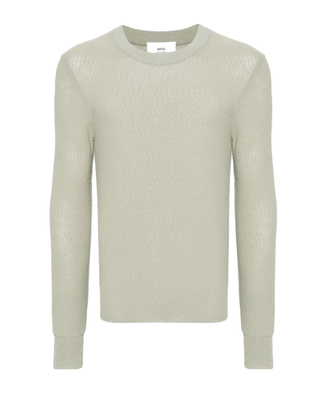 Ami Alexandre Mattiussi Long-sleeved Sweater In Nude