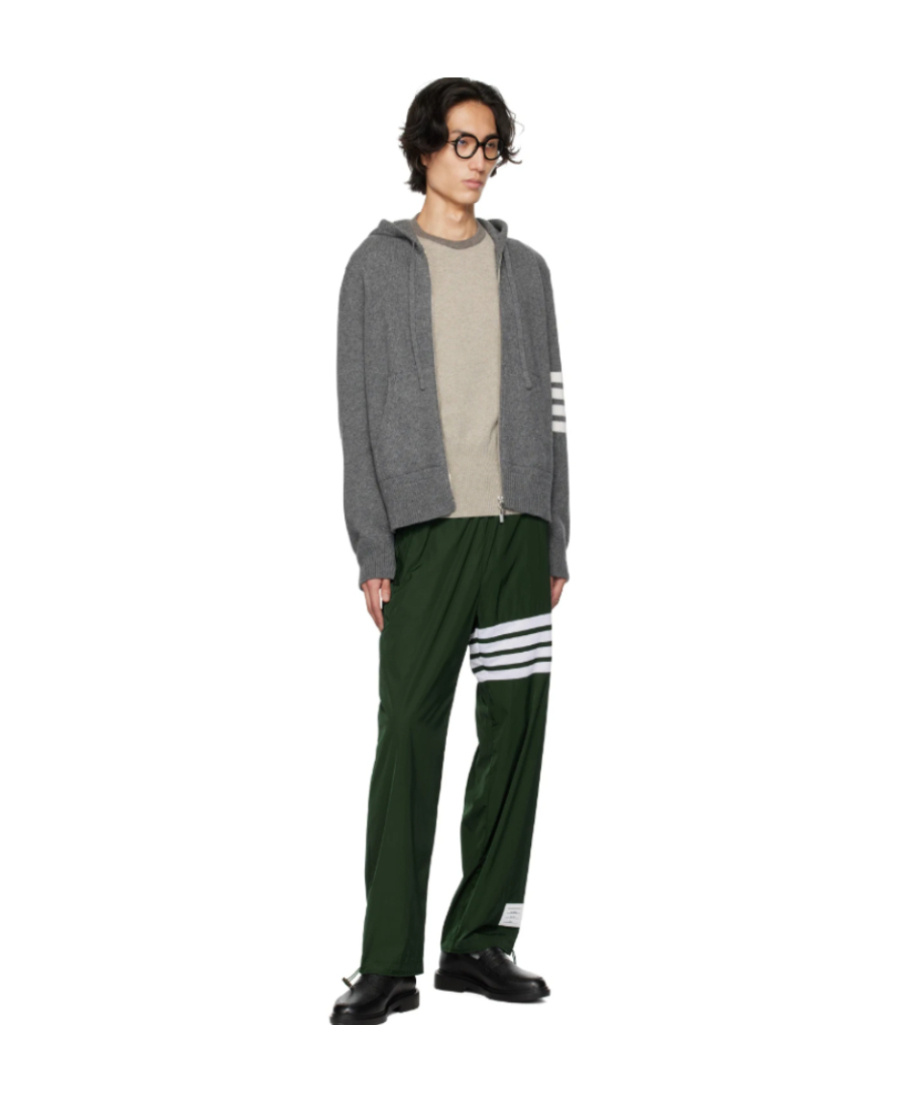 Thom Browne Logo-patch Track Pants In Black