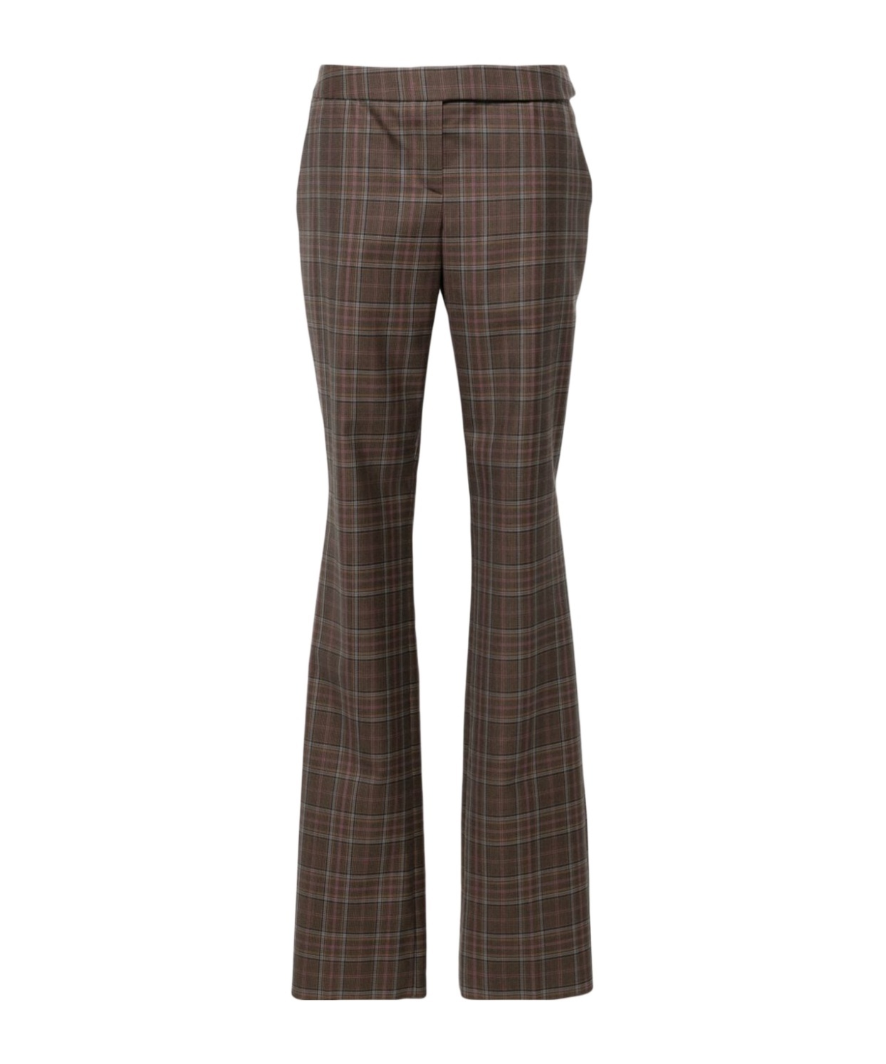 Stella Mccartney Stella Mc Cartney Check Wool Trousers In Black