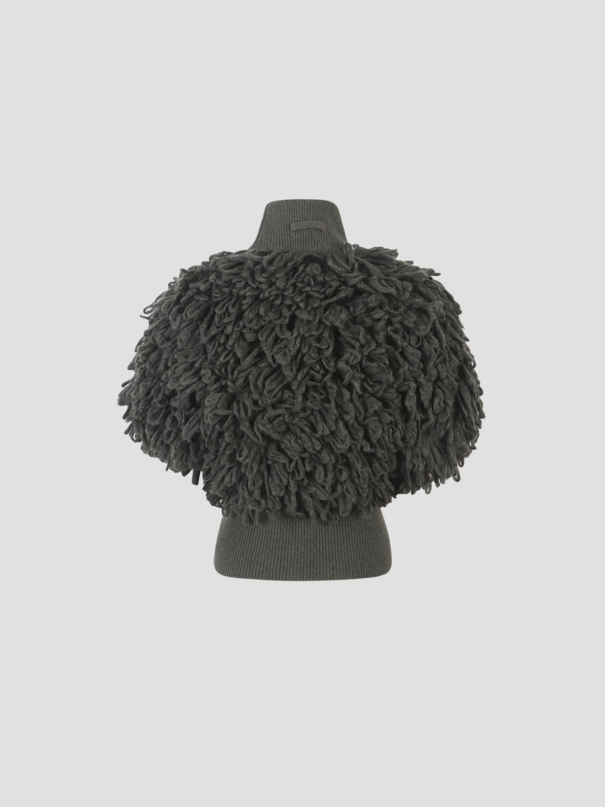 Jean Paul Gaultier The Sleeveless Loop-stitch Sweater In Gray
