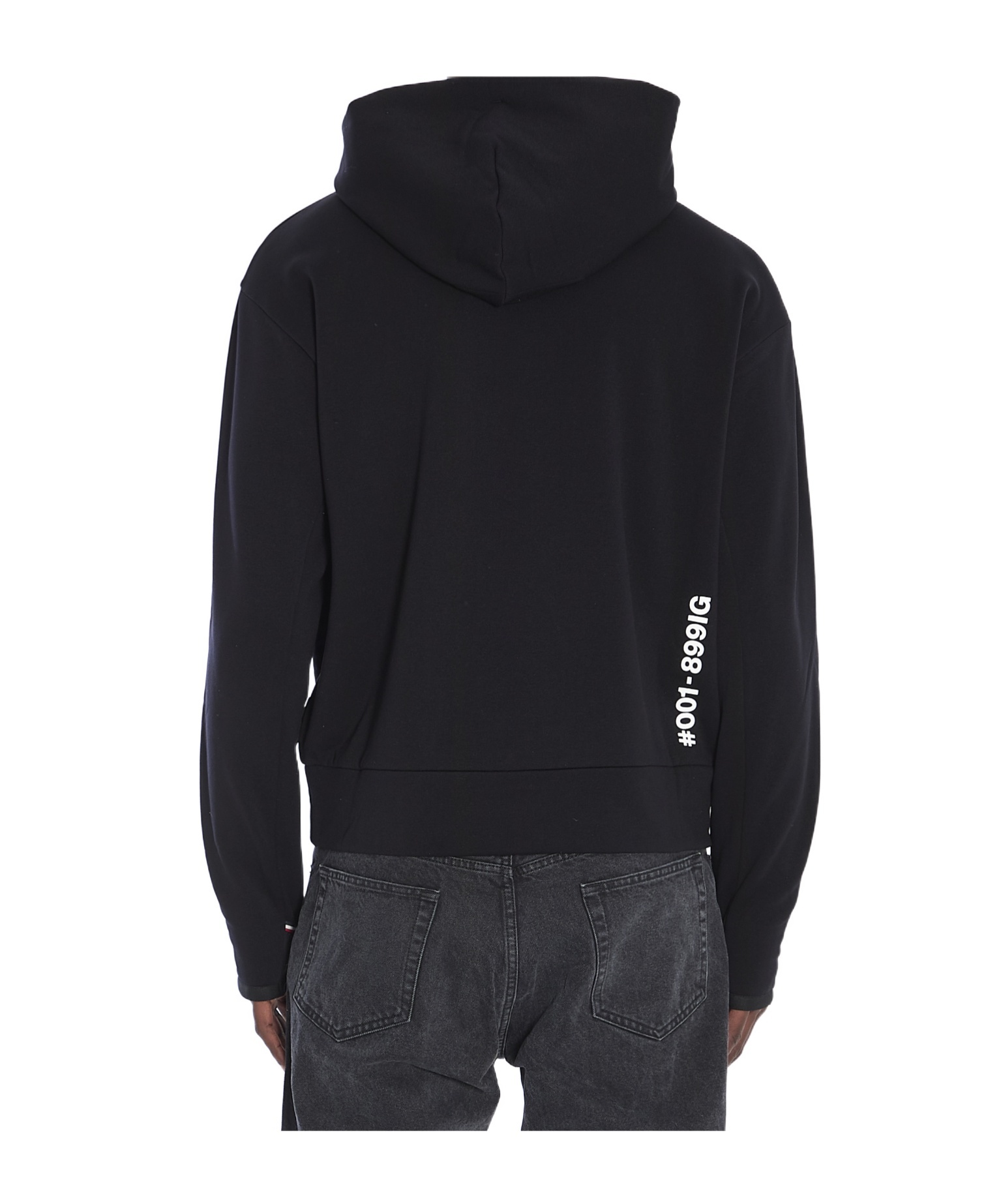 Moncler Logo Hoodie In Black