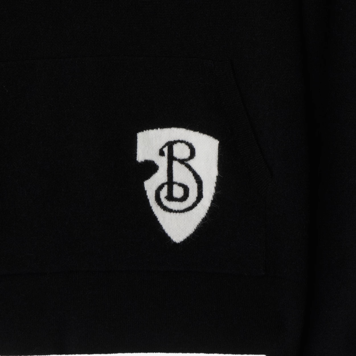 Burberry B Shield Wool Sweater In Black