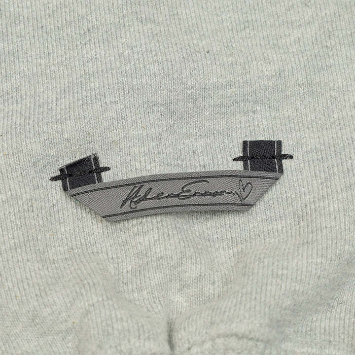 Ader Error Etik Logo Hooded Sweater In Gray