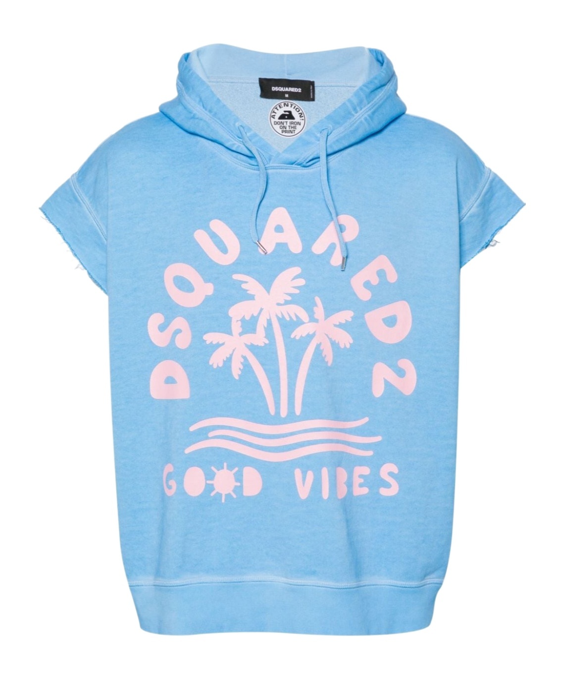 Dsquared2 Hoodie With Logo Print In Blue